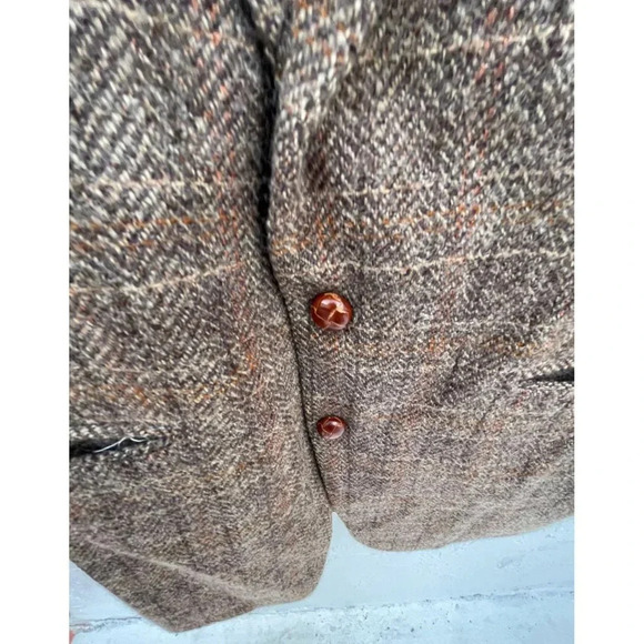 Moda Tallia Mens Long Sleeve Two Buttons Pure Wool Plaid Blazer Jacket Sz L/XL - Picture 12 of 14